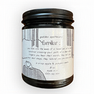 (2 for 20$)New-Familiar crisp apple and pumpkin seed soy candle